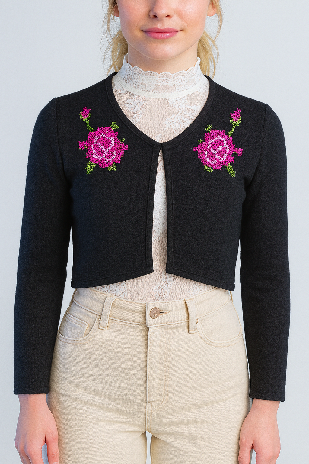 Dirndljacke “Rose Black” Marie Antoinette