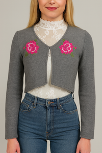 Dirndljacke “Rose Grey” Marie Antoinette