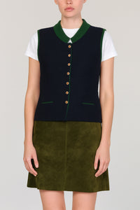 Gilet Heidi schwarz/Tanne