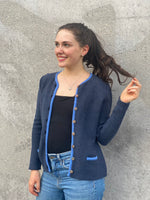 Load image into Gallery viewer, STRICKJACKE 215 &quot;NAVY/MELANGE&quot;
